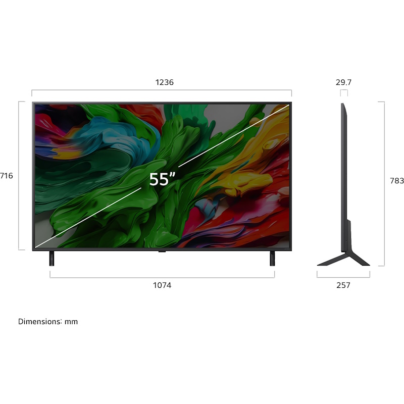 טלוויזיה חכמה 55 qned miniled ‏lg