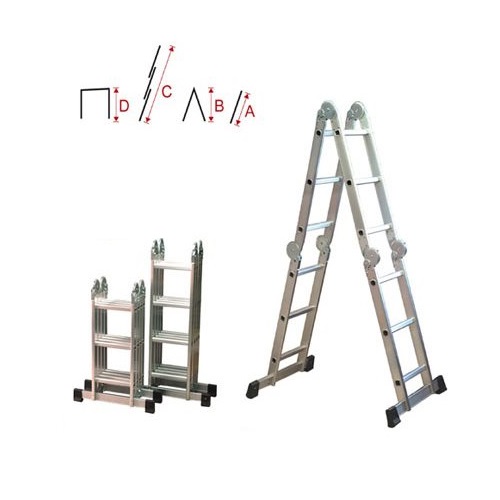 סולם אלומיניום 12 שלבים Krauss &lrm;KR-0332