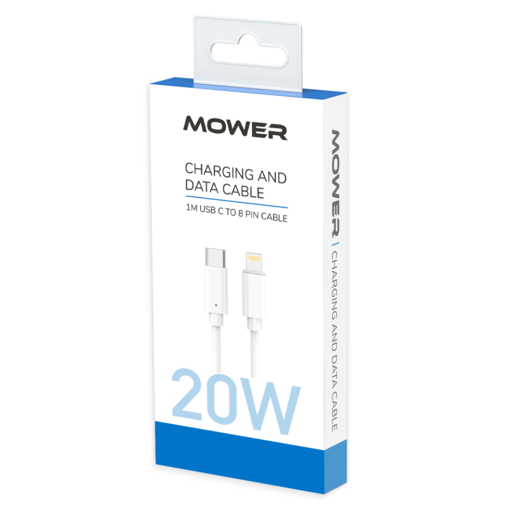 כבל טעינה וסנכרון USB-C ל-Lightning באורך מטר Mower &lrm;562650