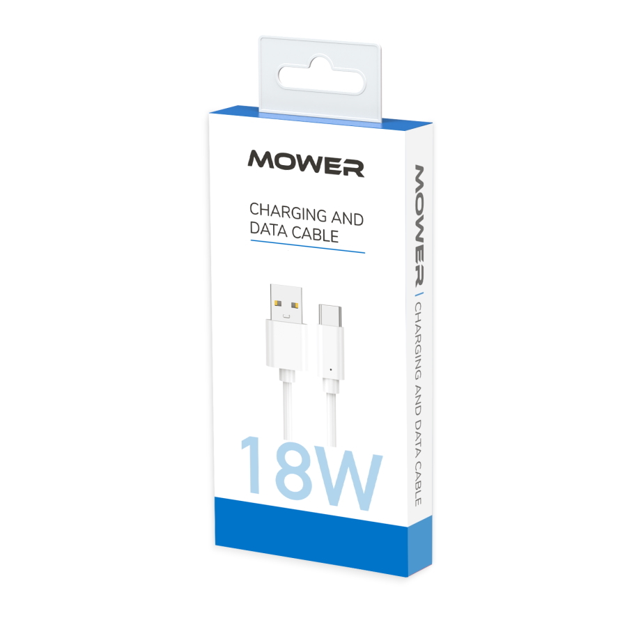 כבל טעינה וסנכרון USB-A ל-USB-C באורך 3 מטר Mower &lrm;562658