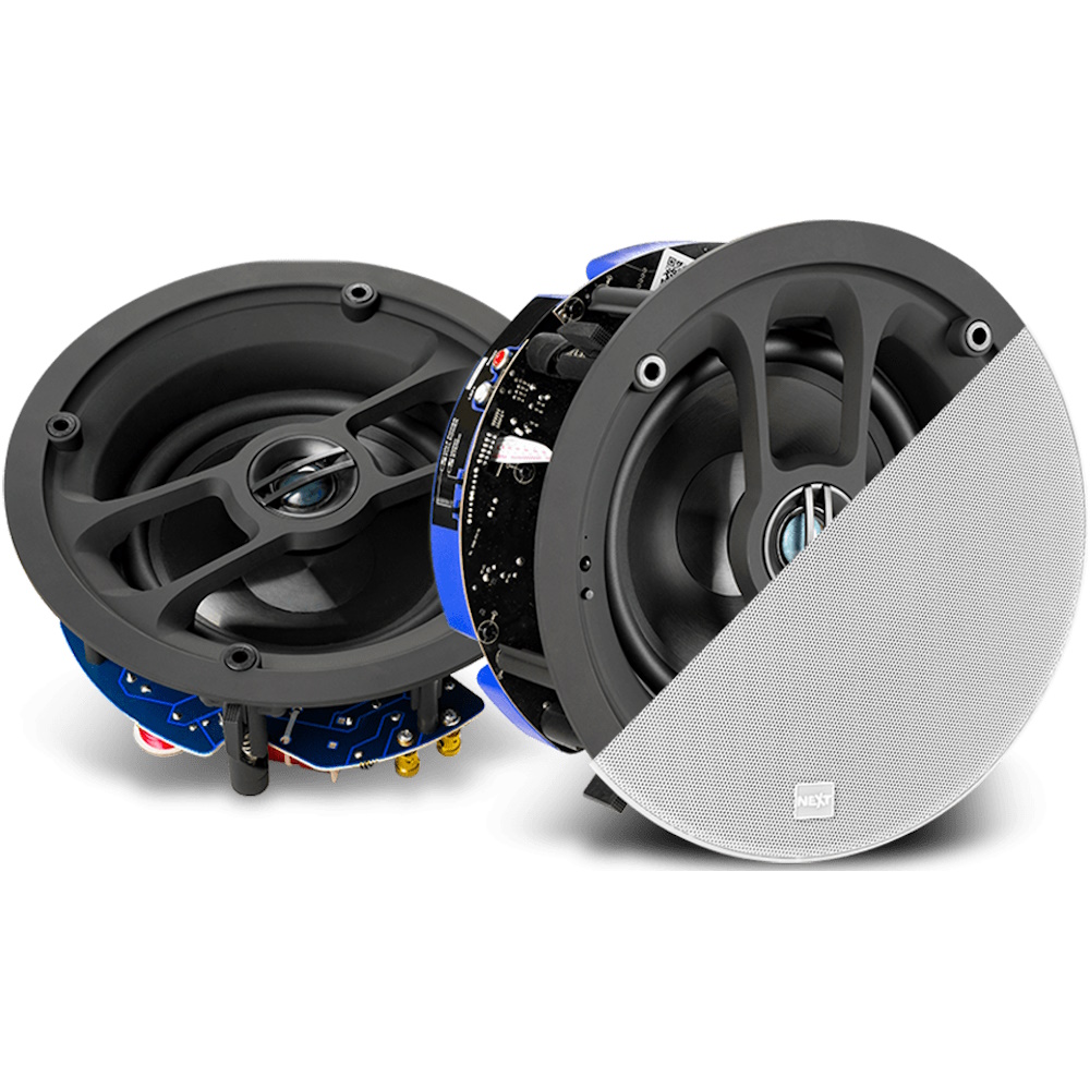 זוג רמקולים שקועים עגולים כולל Next Audio Bluetooth &lrm;C6B PRO