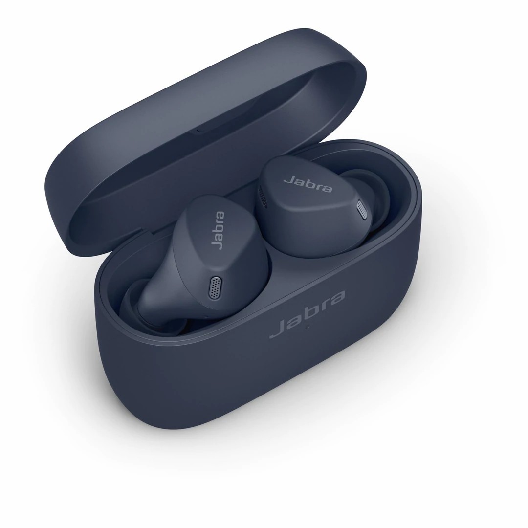 סרטון - אוזניות ספורט אלחוטיות jabra true wireless  ג'ברה  elite 4 active כחול נייבי