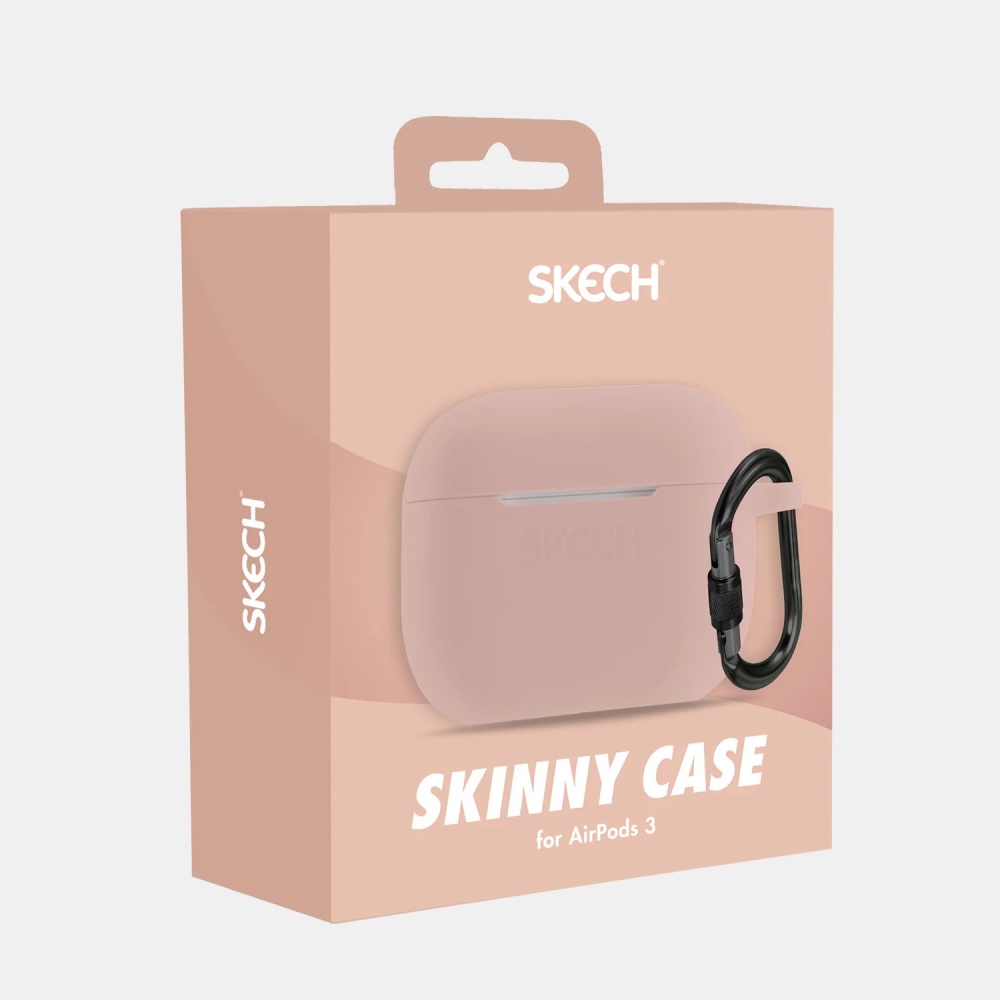 airpods skinny case - airpods 3 ורוד skech
