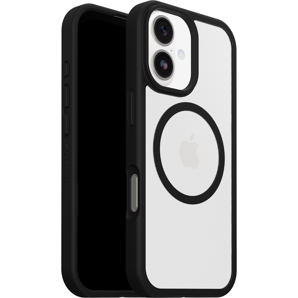 כיסוי סיליקון ל-iPhone 17 ‏OtterBox &lrm;React MagSafe iPhone 17 שקוף/שחור