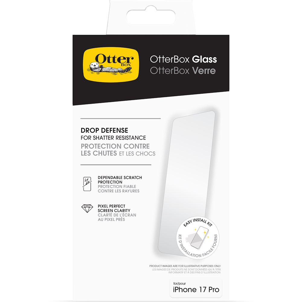 מגן מסך ל-iPhone 17 Pro ‏OtterBox &lrm;Glass Clear iPhone 17 Pro