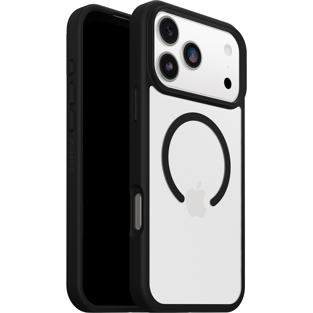 כיסוי סיליקון ל-iPhone 17 Pro Max ‏OtterBox &lrm;React MagSafe iPhone 17 Pro Max שחור/שקוף