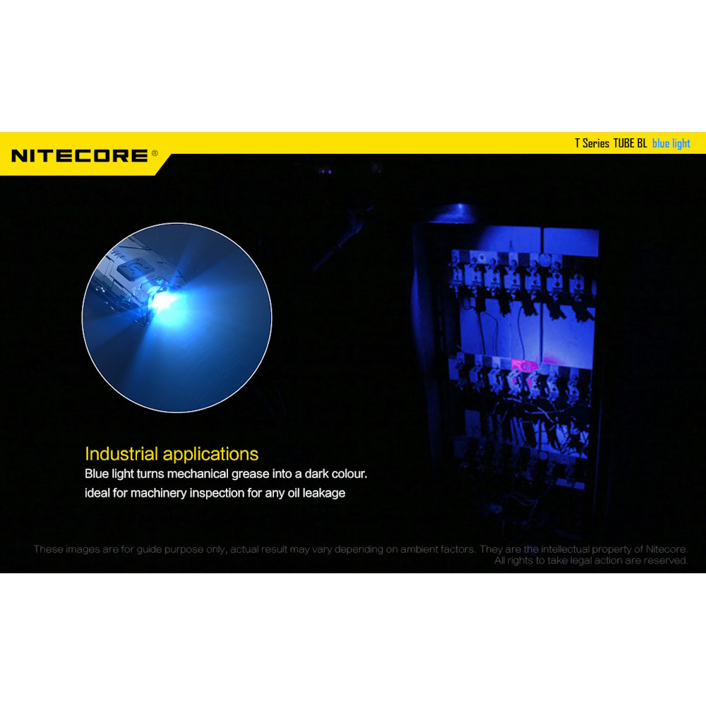 פנס כיס uv ‏נטען nitecore