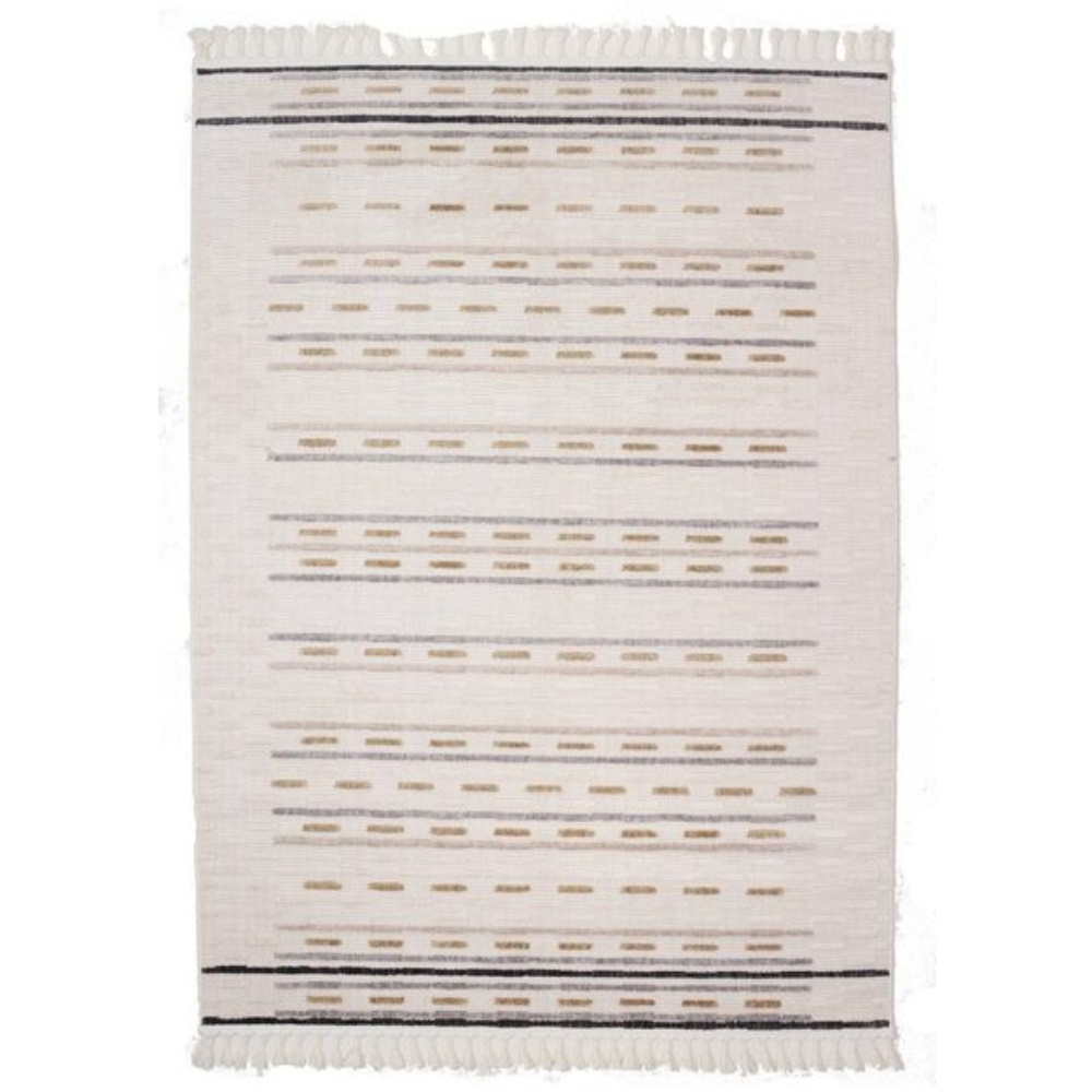 שטיח מודרני כולל דוגמאות גיאומטריות Carmel Floor &lrm;קאלי 01 בז 340X240 ס"מ