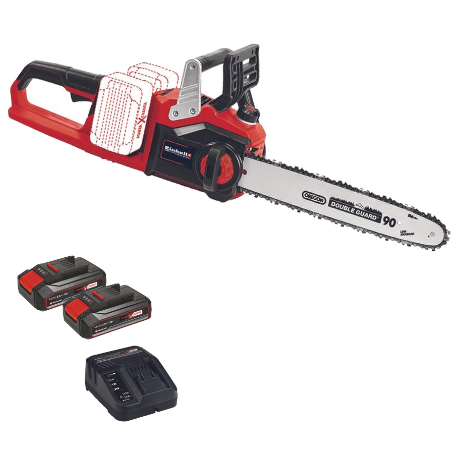 מסור שרשרת נטען 36V כולל סוללות ומטען Einhell &lrm;GE - LC 36-35 LI  KIT 2.5Ahx2