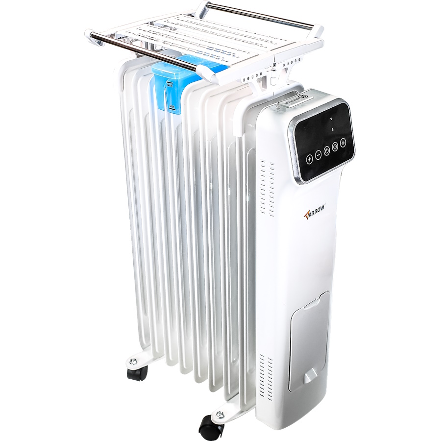 רדיאטור 9 צלעות 2000w כולל שלט ומתקן לחות arrow