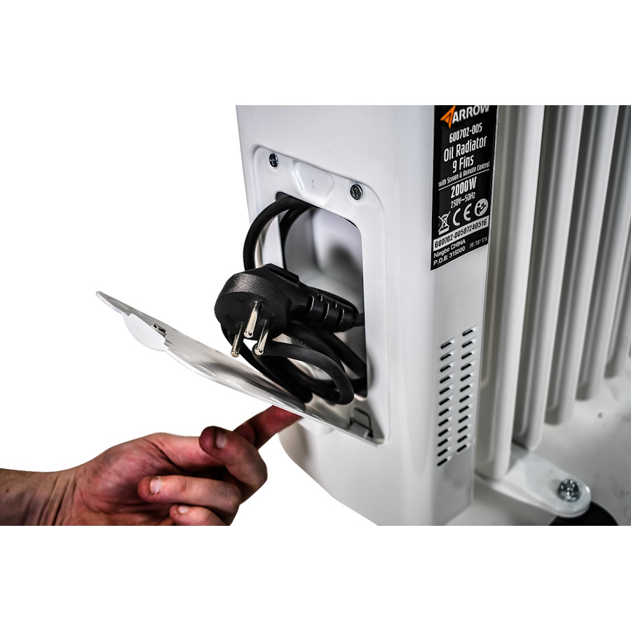 רדיאטור 11 צלעות 2500w כולל שלט ומתקן לחות arrow