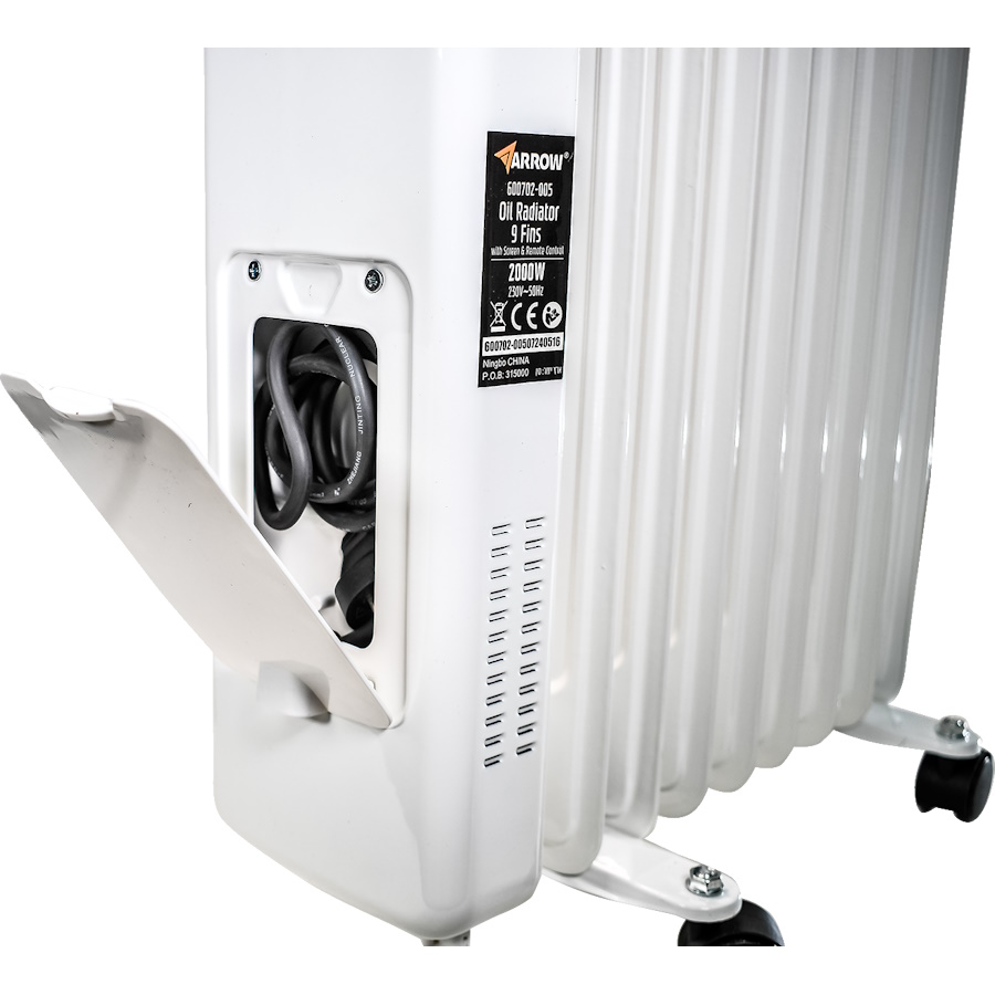 רדיאטור 11 צלעות 2500w כולל שלט ומתקן לחות arrow