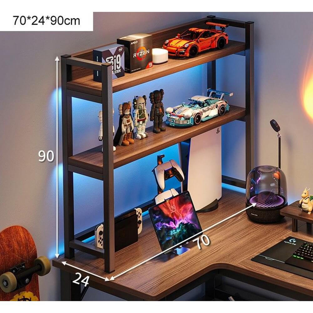 ארגונית יחידת מדפי אחסון לשולחן מחשב 70 ס