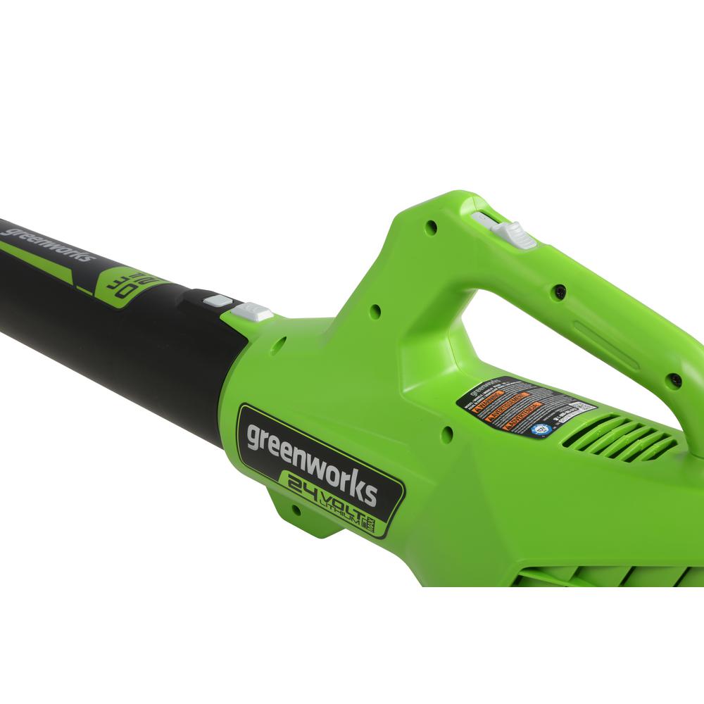 מפוח עלים 24v כולל סוללה 2.0ah ומטען greenworks
