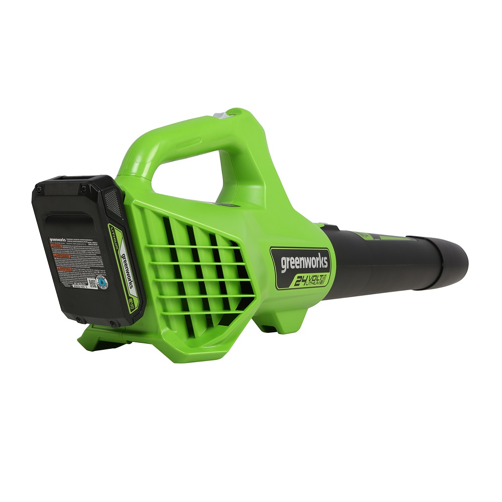 מפוח עלים 24v כולל סוללה 2.0ah ומטען greenworks