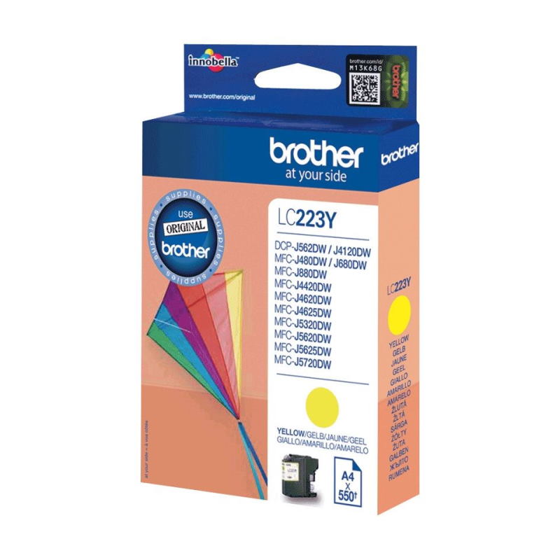 ראש דיו צהוב מקורי Brother &lrm;LC223Y