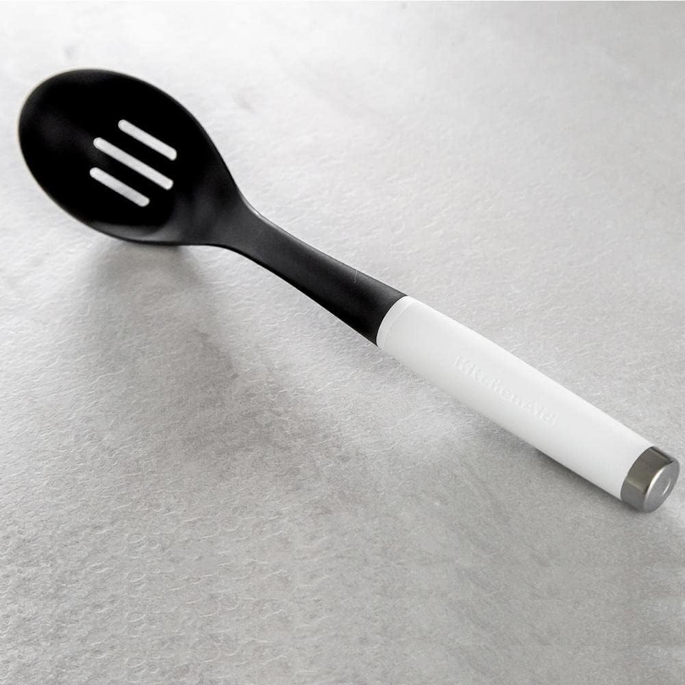 classic slotted spoon kcg004ohwhe לבן kitchenaid