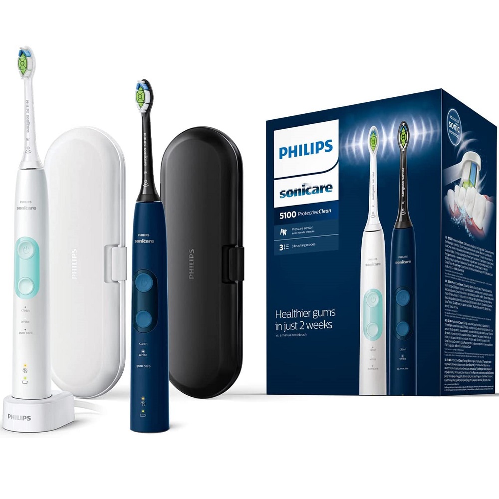 זוג מברשות שיניים חשמליות philips