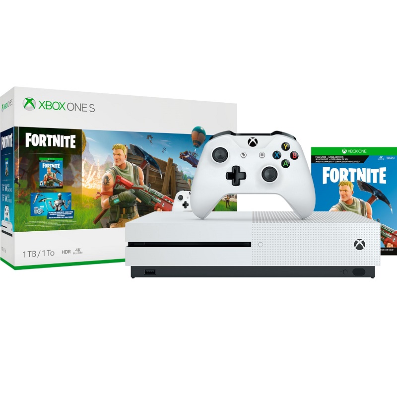 סרטון - קונסולת משחקים xbox  אקס בוקס  one s 1tb fortnite