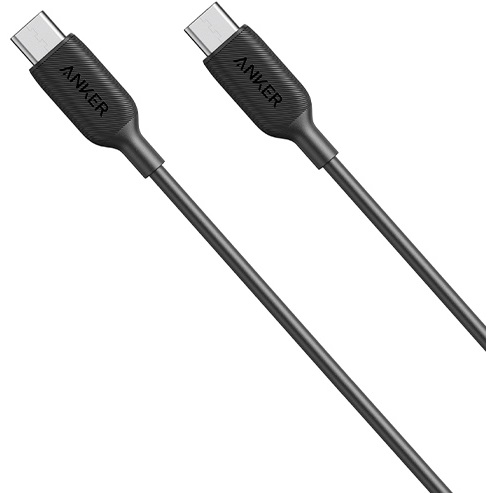 כבל טעינה USB-C/USB-C באורך 1 מטר Anker 60W &lrm;Powerline USB-C to USB-C שחור A8852H11