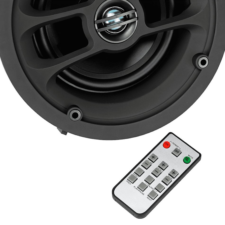 תמונה של זוג רמקולים שקועים עגולים כולל next audio bluetooth