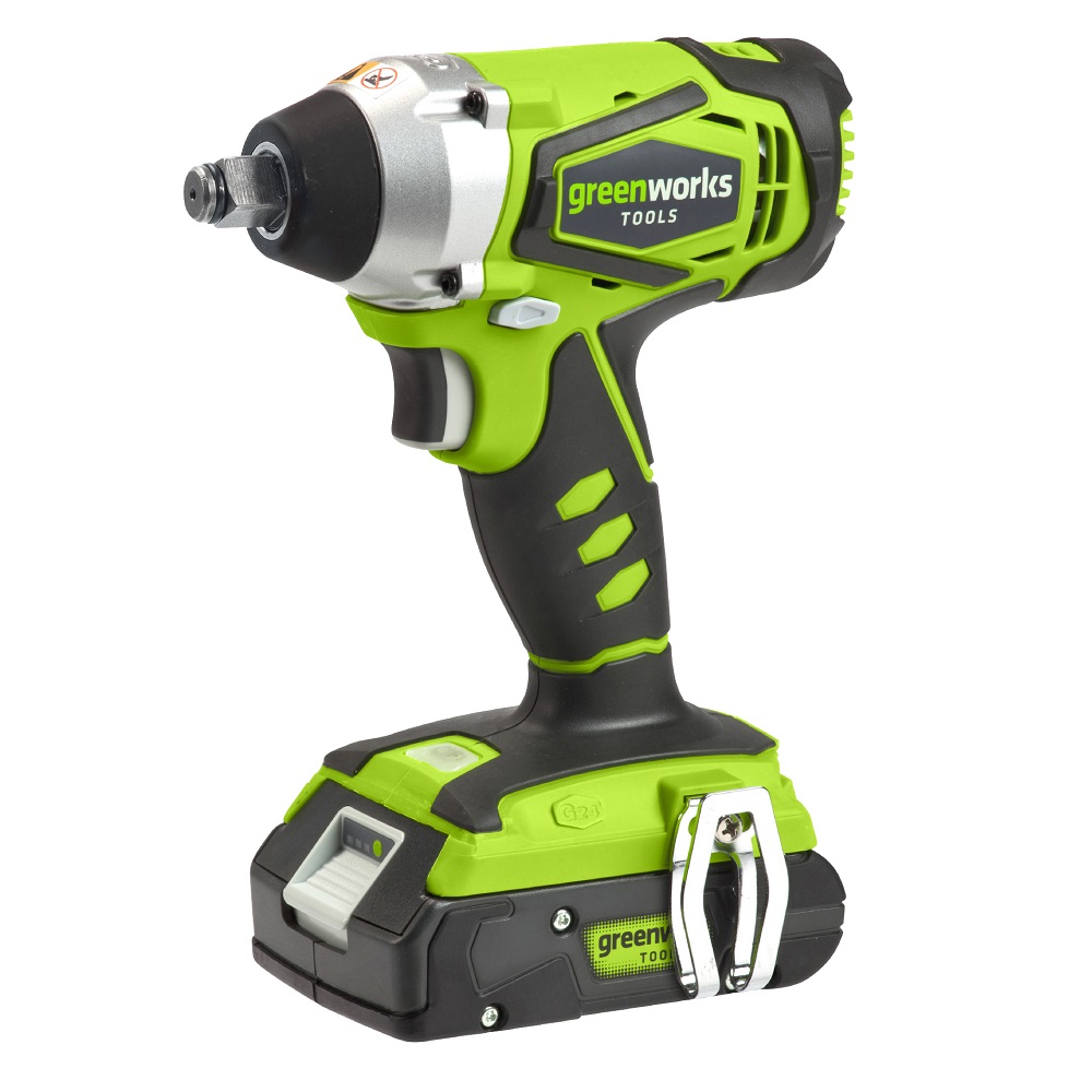מברגת אימפקט 24v כולל זוג סוללות ומטען כפול greenworks