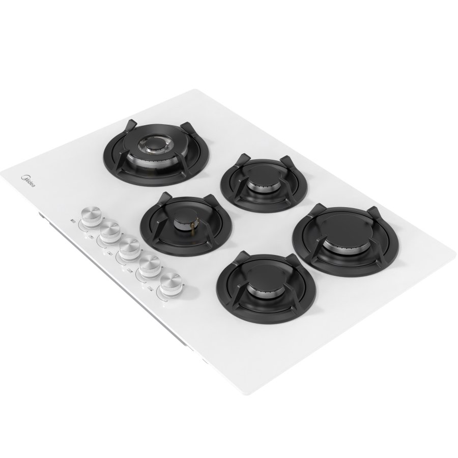 תמונה של כיריים גז זכוכית 5 להבות - 75 ס״מ midea