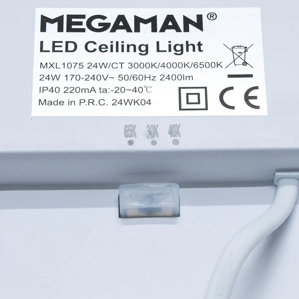גוף תאורה צמוד תקרה megaman 24w cct