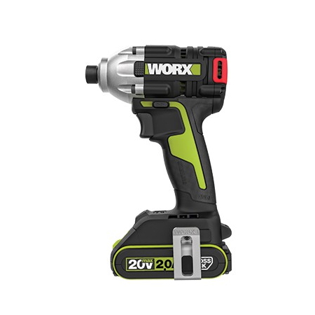 מברגת אימפקט נטענת כולל 2 סוללות 2A + מטען Worx &lrm;WU290.1