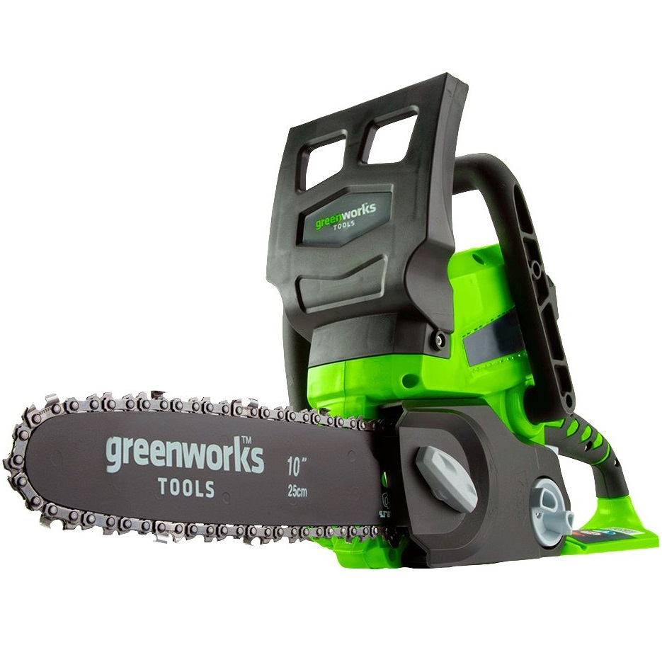 תמונה של מסור שרשרת חשמלי 10 greenworks 24v