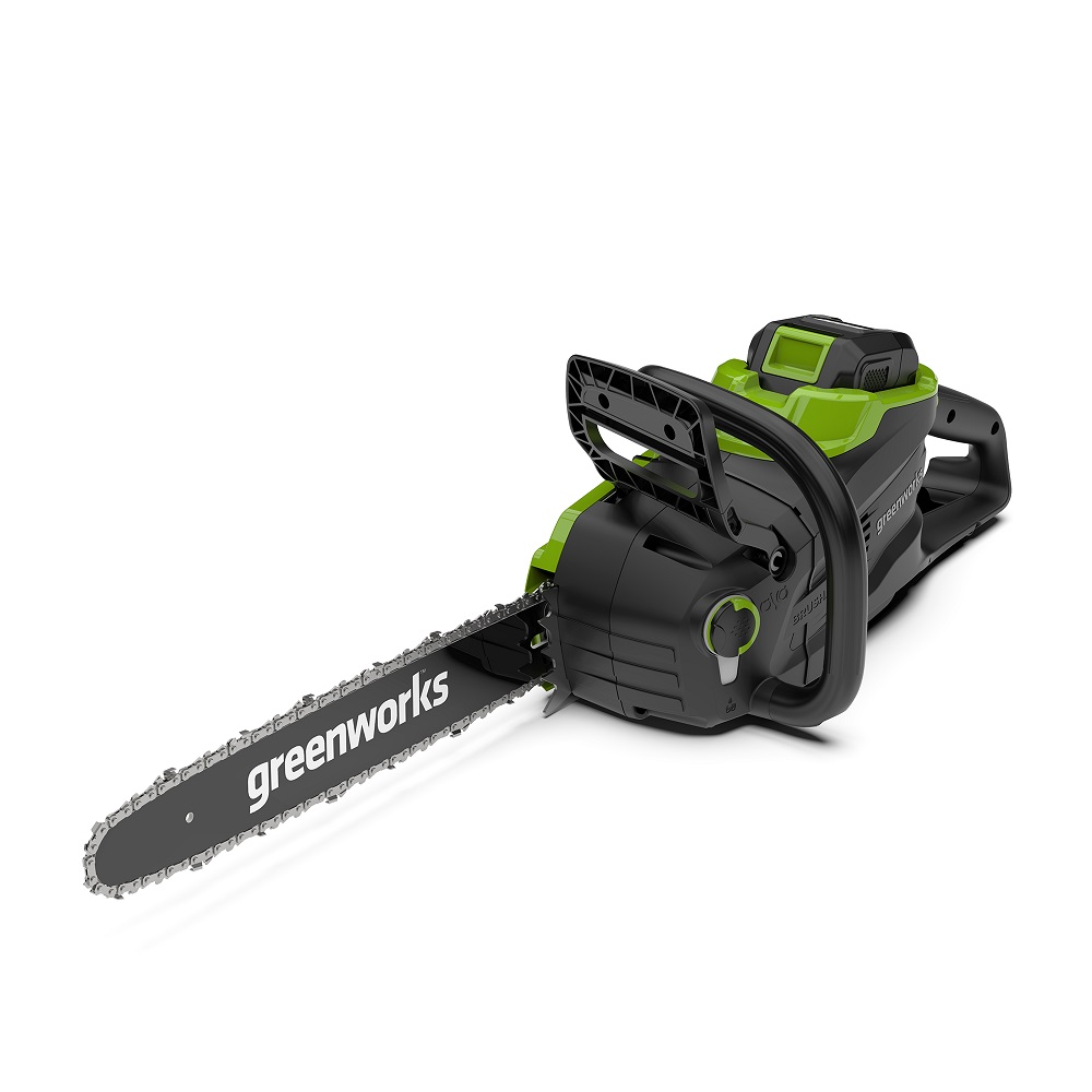 מסור שרשרת 36 סמ 48v כולל מעצור שרשרת - גוף בלבד greenworks