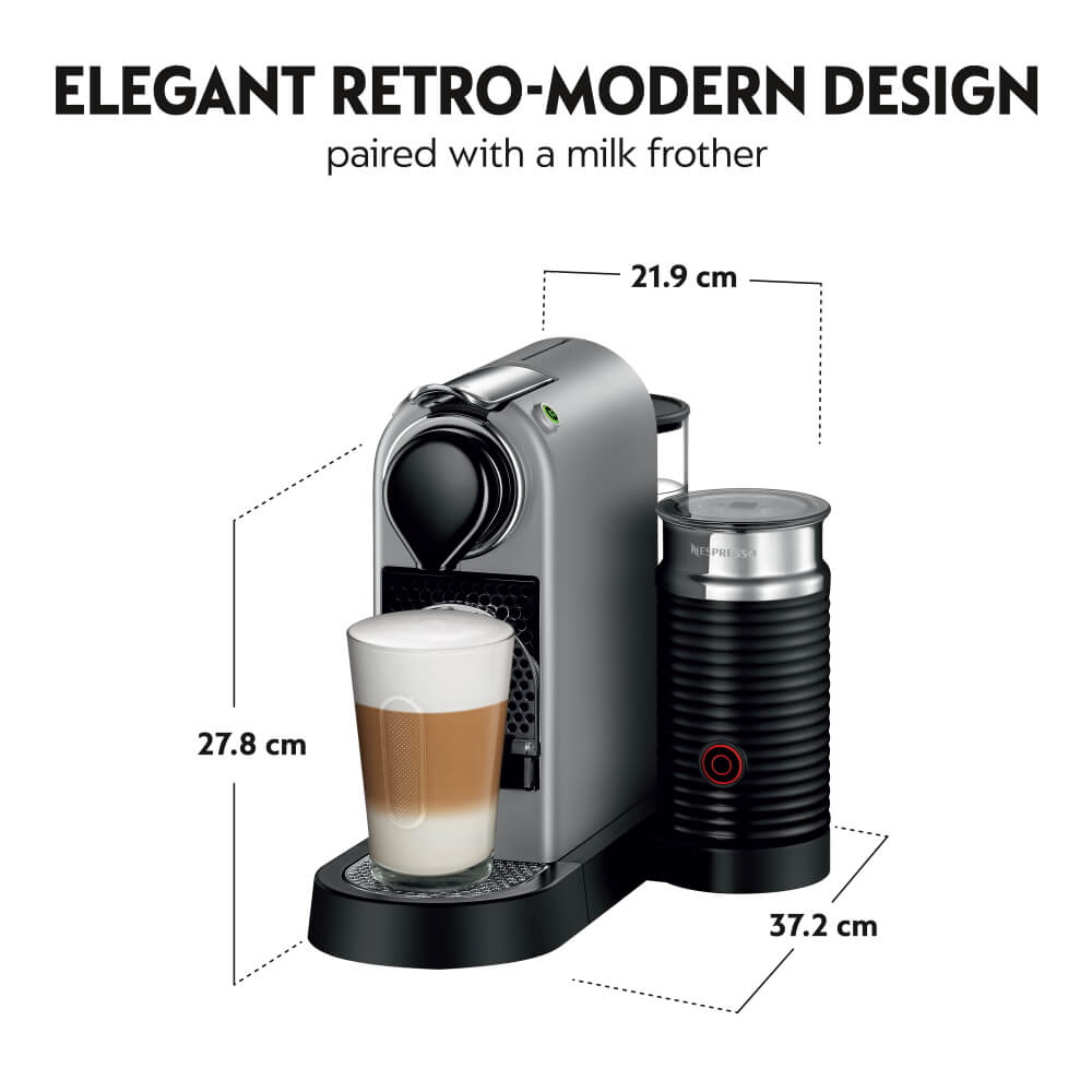 מכונת קפה ומקציף חלב nespresso