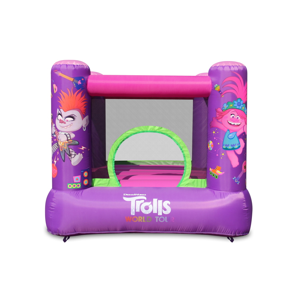 טירה מתנפחת Happy Hop &lrm;Plum Trolls 6ft Inflatable Bouncer 3002