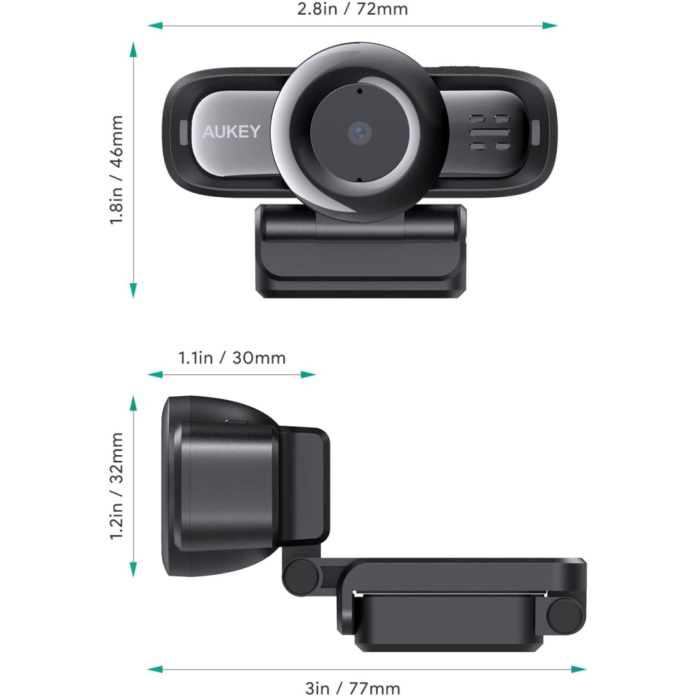 מצלמת רשת aukey full hd 1080p