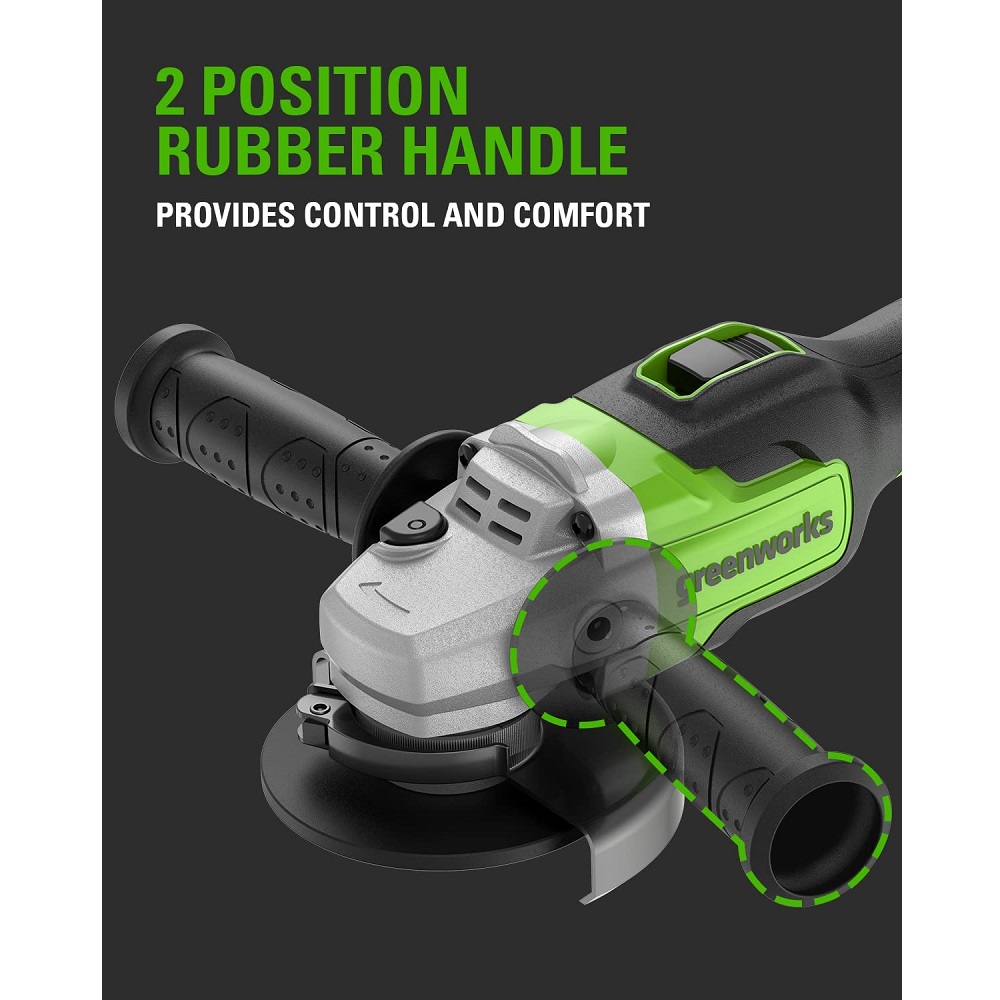 משחזת זווית 5 24v brushless גוף בלבד greenworks