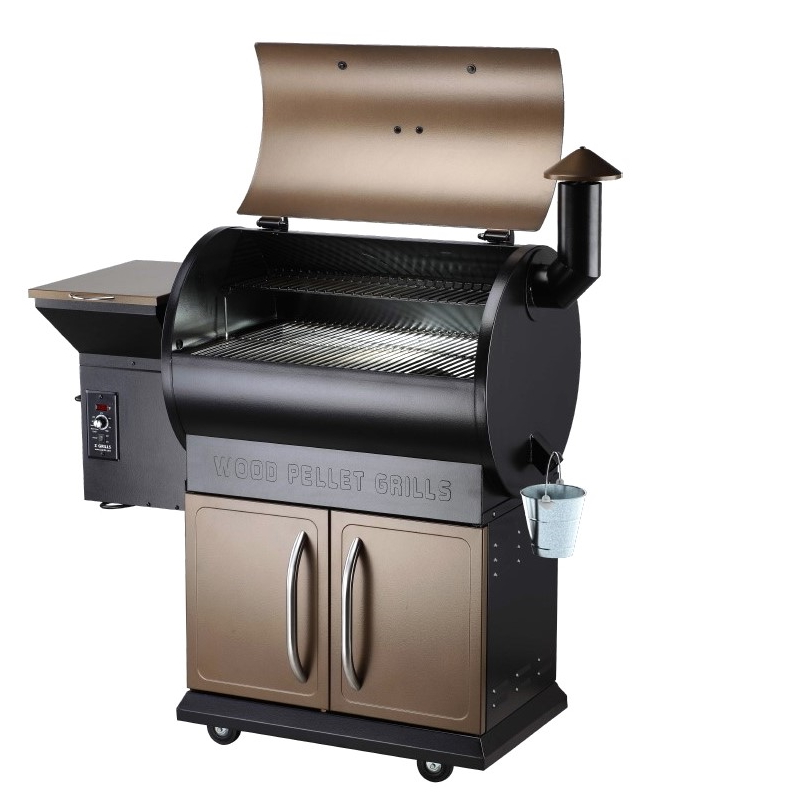סרטון - מעשנת פלט איכותית + מד טמפ' z-grills  זי גרילס  zpg-700d
