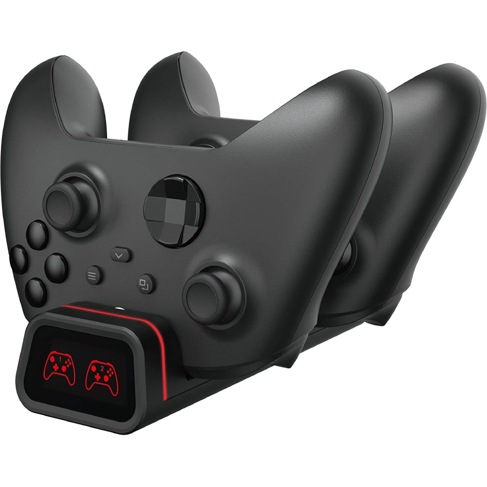 מטען זוגי לבקרי XBOX SERIES X/S ו-Xbox One כולל סוללות Dragon &lrm;GPXBX-20