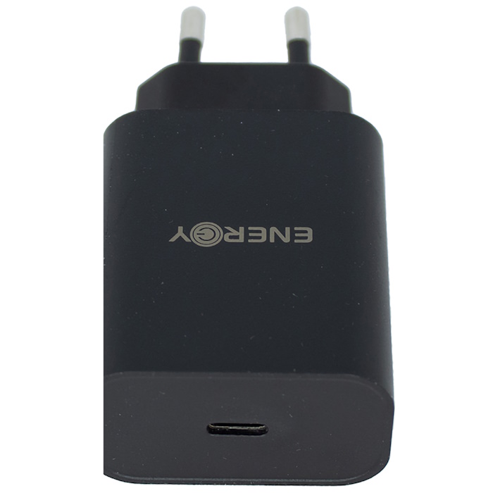ראש מטען 25W כולל כבל Energy USB Type C To C &lrm;PD25W