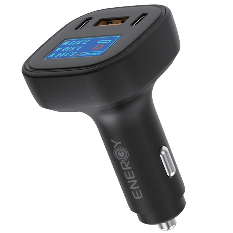 מטען רכב כולל תצוגה energy 100w