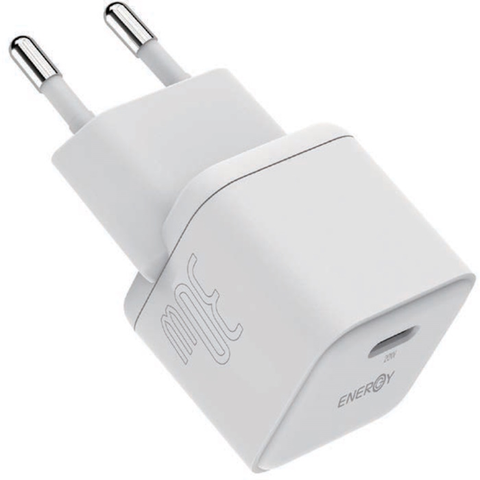 ראש מטען 30W כולל כבל Energy USB Type C To C &lrm;Nano PD30W