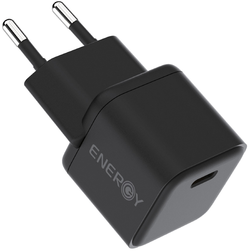 ראש 20W כולל כבל Energy USB Type C To C &lrm;Nano PD20W שחור