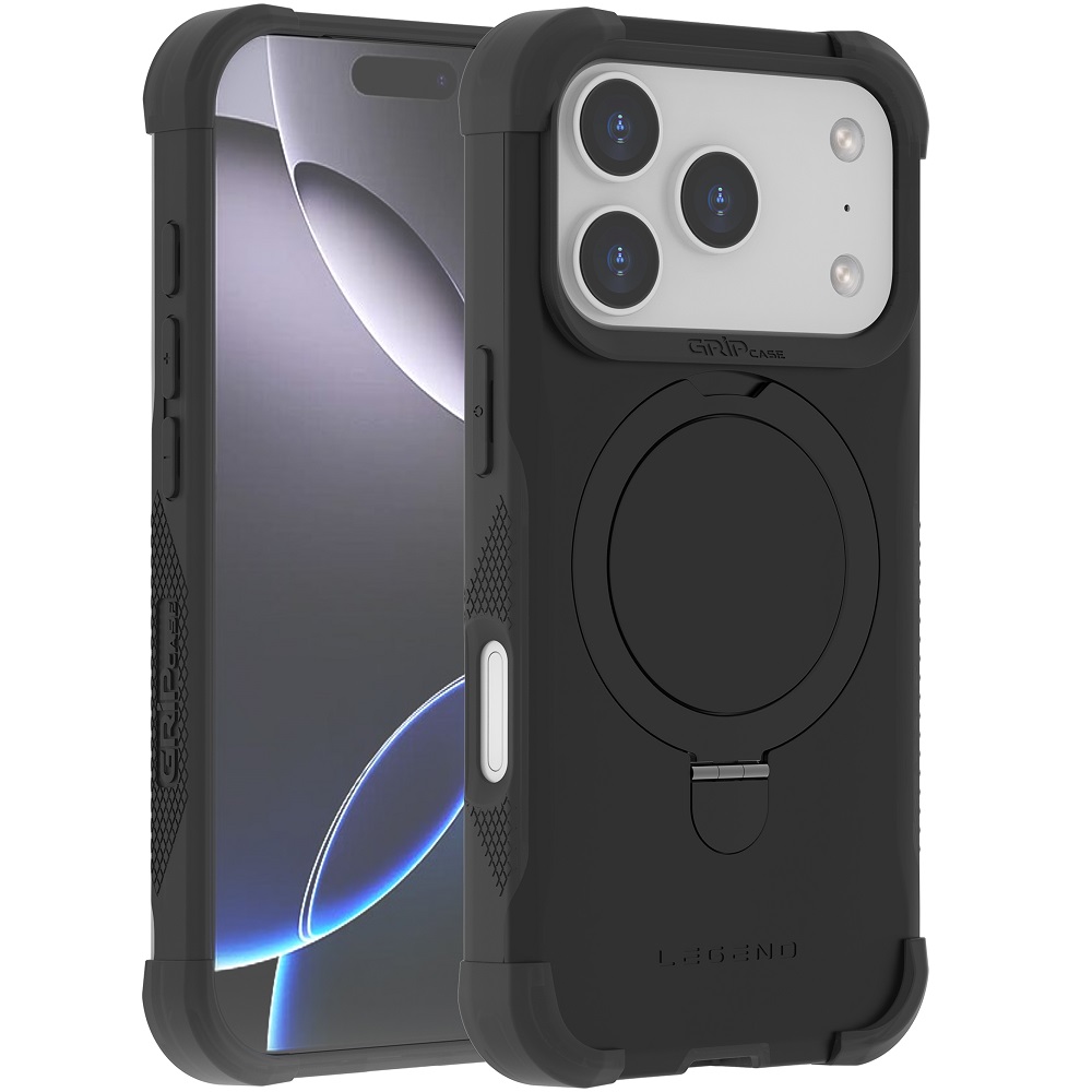 מגן כיסוי קשיח תומך MagSafe עבור Gripcase iPhone 17 Pro &lrm;Legend MagSafe iPhone 17 Pro שחור