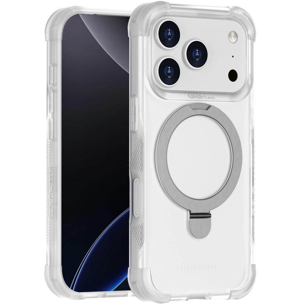מגן כיסוי קשיח תומך MagSafe עבור Gripcase iPhone 17 Pro &lrm;Legend MagSafe iPhone 17 Pro שקוף