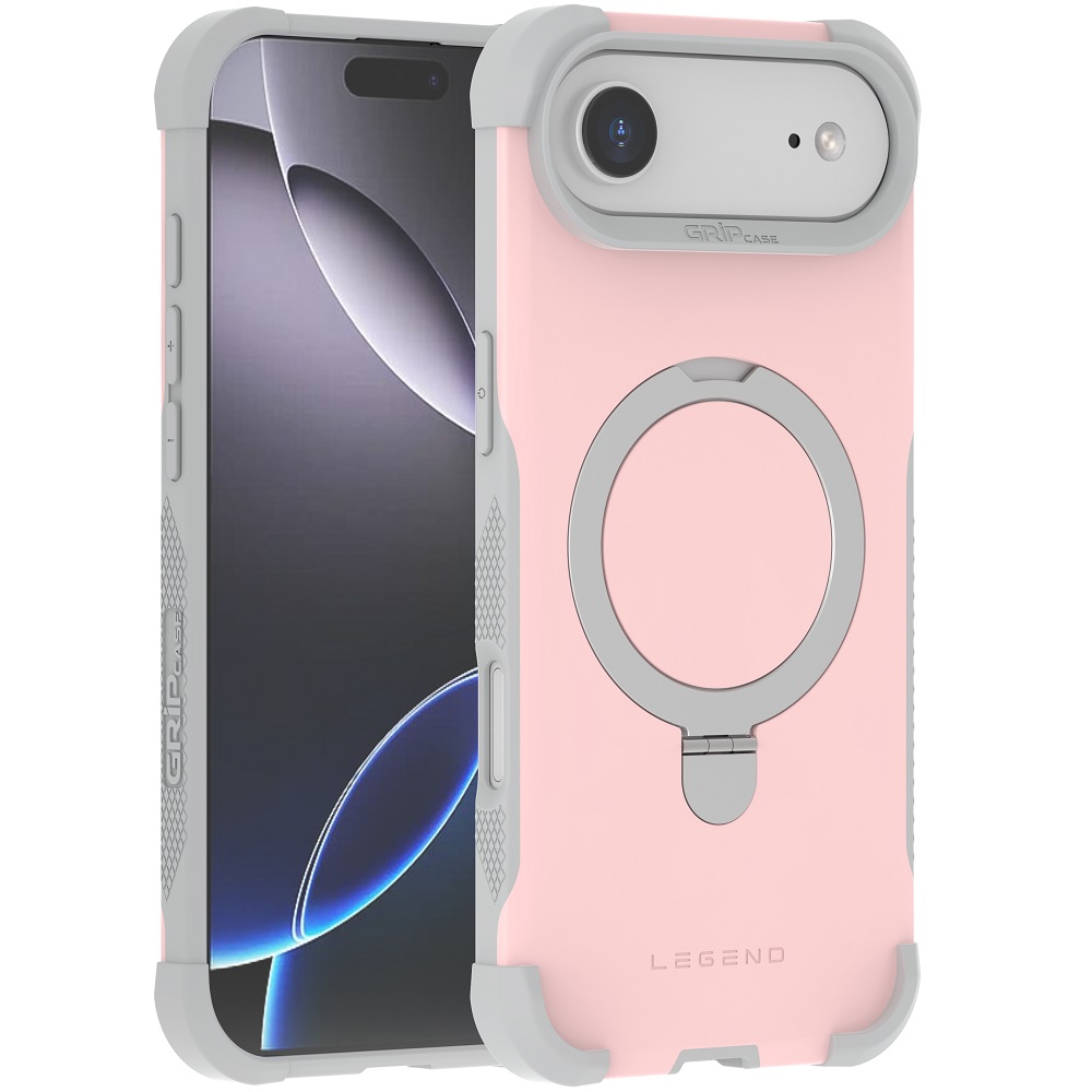מגן כיסוי קשיח תומך MagSafe עבור Gripcase iPhone 17 Air &lrm;Legend MagSafe iPhone 17 Air ורוד