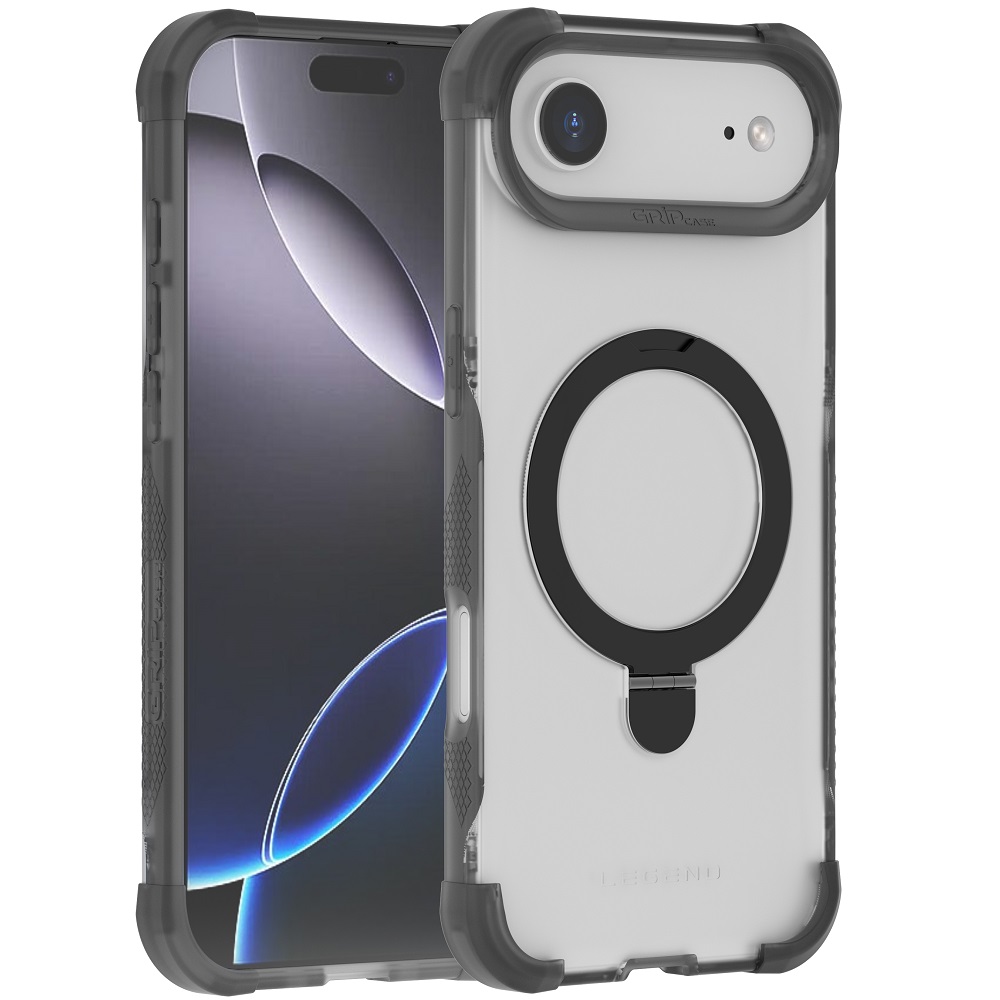 מגן כיסוי קשיח תומך MagSafe עבור Gripcase iPhone 17 Air &lrm;Legend MagSafe iPhone 17 Air אפור בהיר