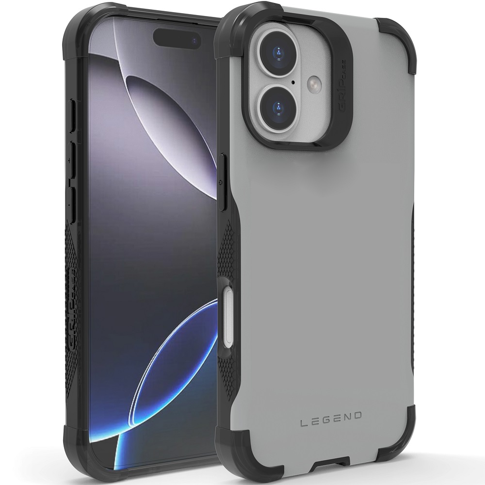 מגן כיסוי קשיח עבור Gripcase iPhone 17 &lrm;Legend iPhone 17 אפור