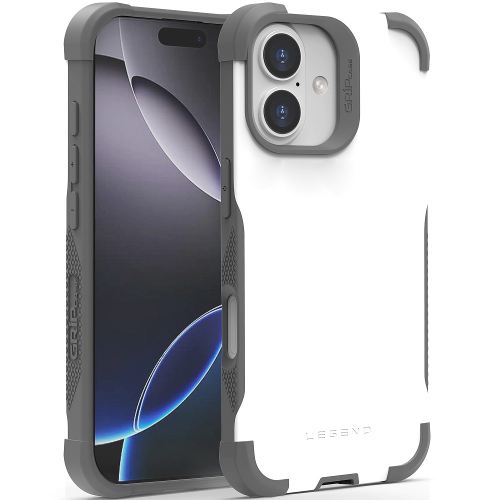 מגן כיסוי קשיח עבור Gripcase iPhone 17 &lrm;Legend iPhone 17 לבן