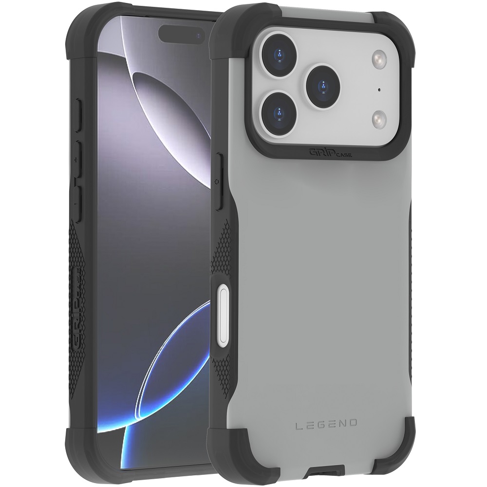 מגן כיסוי קשיח עבור Gripcase iPhone 17 Pro &lrm;Legend iPhone 17 Pro אפור