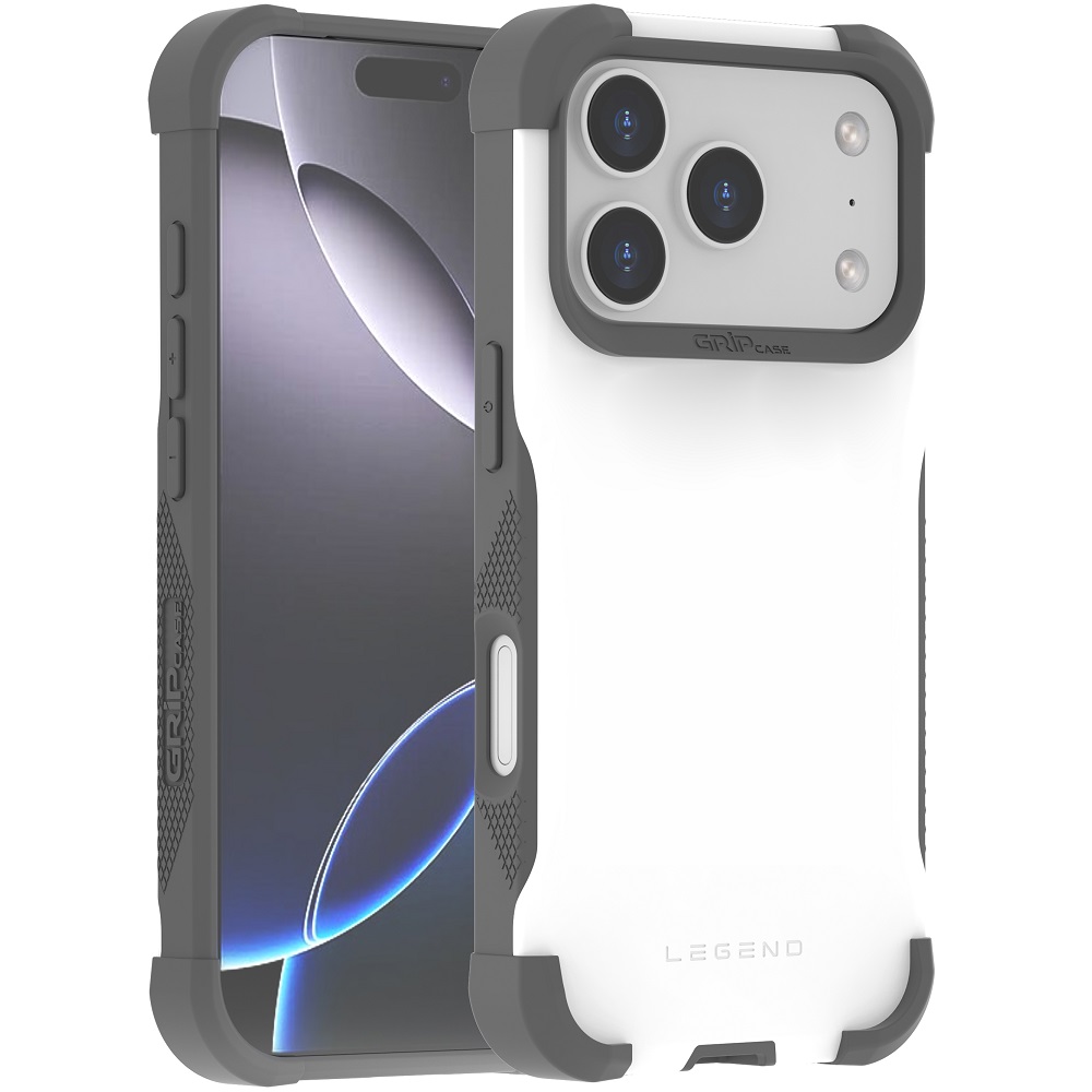 מגן כיסוי קשיח עבור Gripcase iPhone 17 Pro &lrm;Legend iPhone 17 Pro לבן