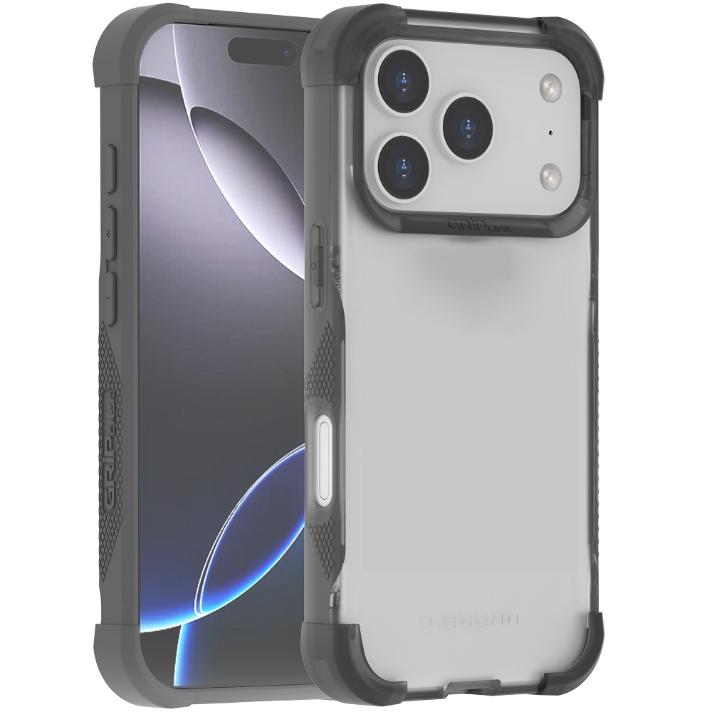 מגן כיסוי קשיח עבור Gripcase iPhone 17 Pro &lrm;Legend iPhone 17 Pro אפור בהיר
